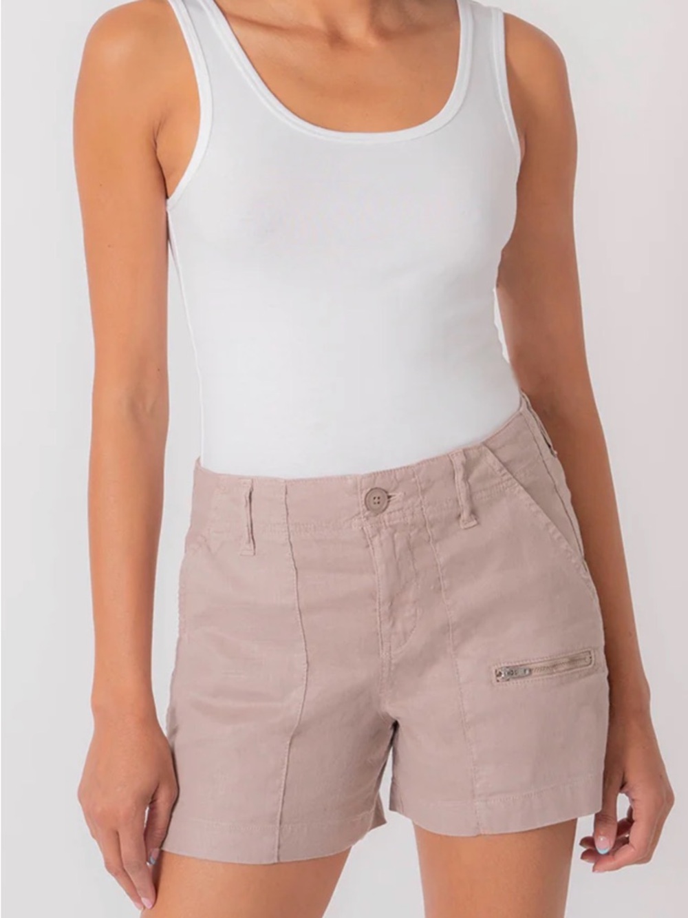 Level99 Khaki Utility Shorts - Picture 4 of 7